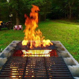 Lehighton Family Farm barbecuing and fire pits.